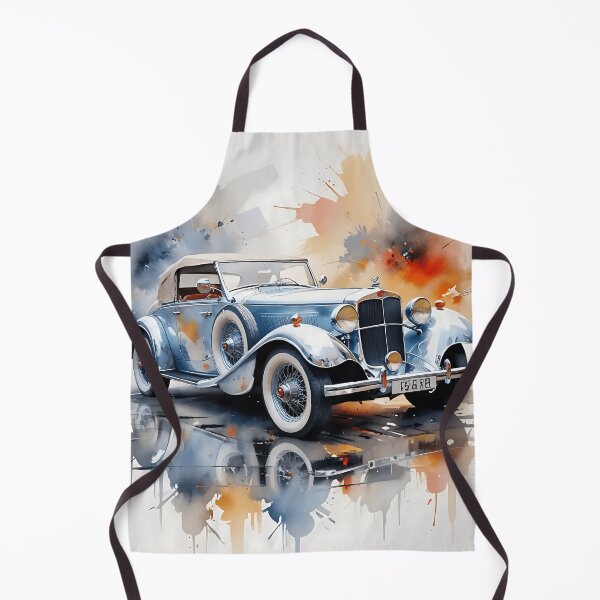 Item preview, Classic Blue Car – Watercolor Art by VektorVibe designed and sold by VektorVibe.