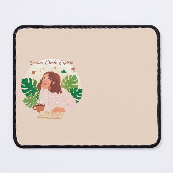 Item preview, Dream Create Explore Motivational Book Lover Botanical Art designed and sold by anandsiva2703.