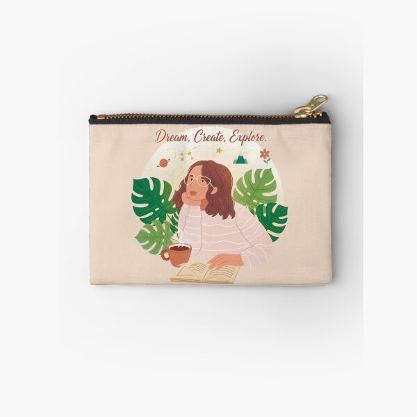Item preview, Dream Create Explore Motivational Book Lover Botanical Art designed and sold by anandsiva2703.