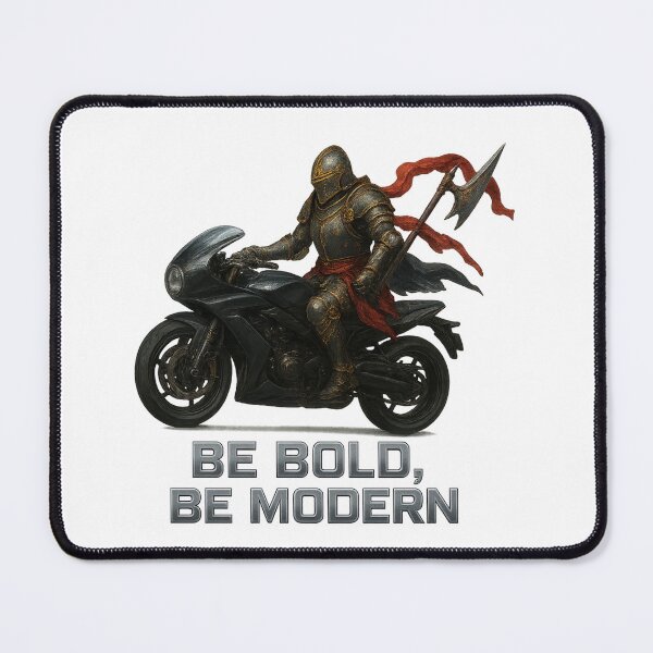 Item preview, Be Bold, Be Modern: Knight on Motorcycle designed and sold by AleksKos.