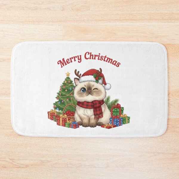 Item preview, Cute Persian Cat Christmas Tree  designed and sold by WildLeafDigital.