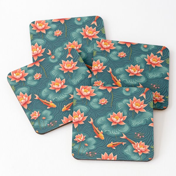 Item preview, Koi  Fish Swimming  in Small Pond designed and sold by BDLdesigns.