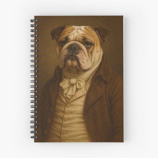Item preview, Bulldog Gentleman – Victorian dog portrait in brown and beige elegance designed and sold by Bernd Friese.