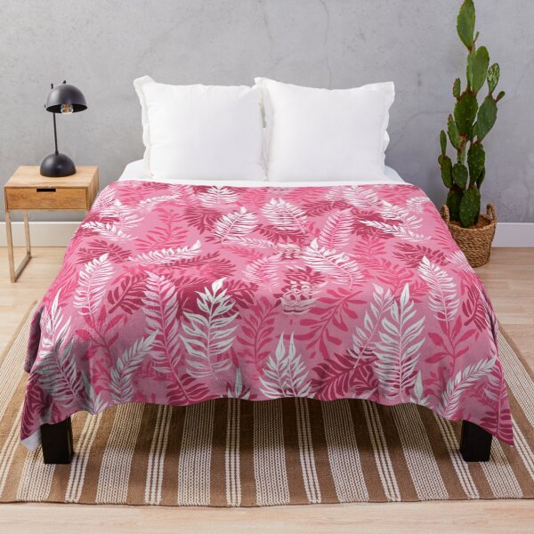 Item preview, Pretty Bright Pink Leaves Camouflage  Pattern designed and sold by BDLdesigns.