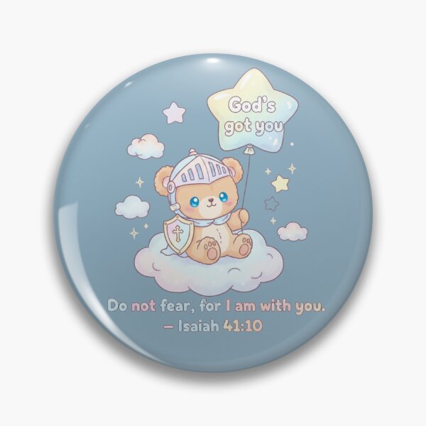 Item preview, God’s Got You – Kawaii Christian Bible Verse | Isaiah 41:10 | Cute Mental Health & Faith Design designed and sold by AmenAlways.