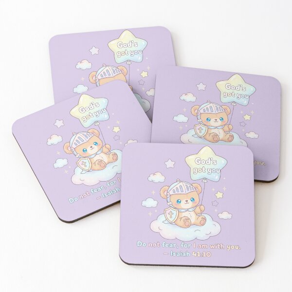 Item preview, God’s Got You – Kawaii Christian Bible Verse | Isaiah 41:10 | Cute Mental Health & Faith Design designed and sold by AmenAlways.