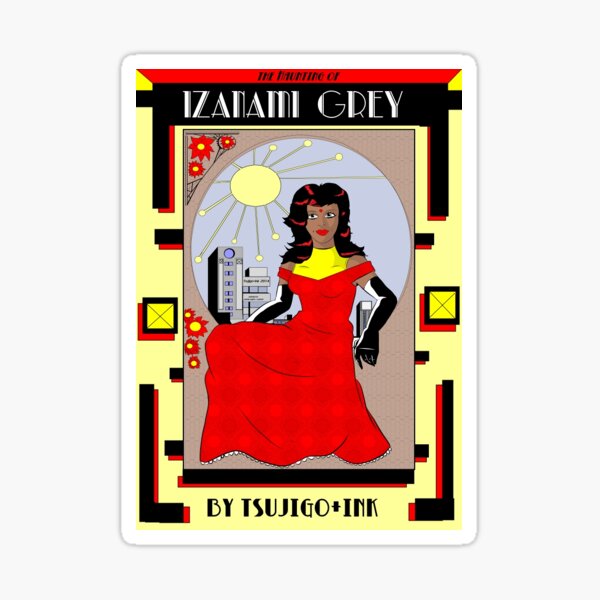 the Haunting of Izanami Grey Sticker