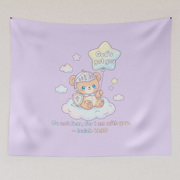 Item preview, God’s Got You – Kawaii Christian Bible Verse | Isaiah 41:10 | Cute Mental Health & Faith Design designed and sold by AmenAlways.