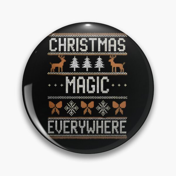 Item preview, Christmas Magic Everywhere ugly christmas sweater designed and sold by Linework Studio.