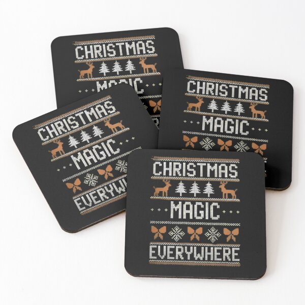 Item preview, Christmas Magic Everywhere ugly christmas sweater designed and sold by Linework Studio.