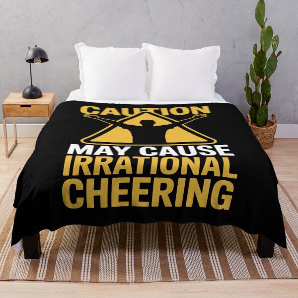 Item preview, Caution May Cause Irrational Cheering Football Humor designed and sold by PeteHomenick.