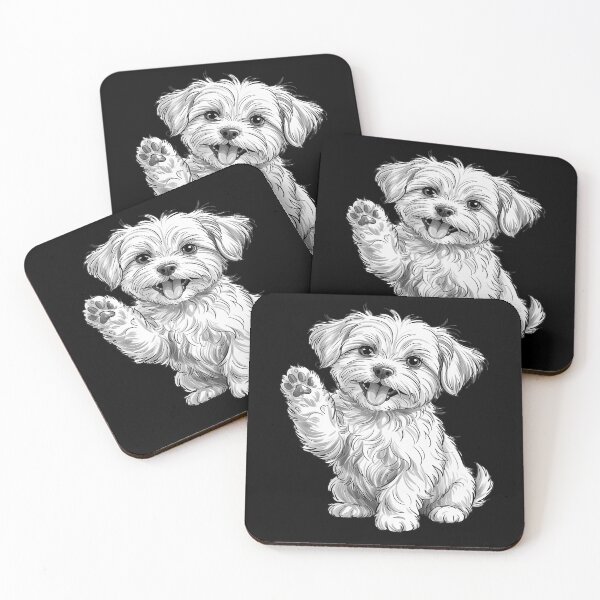 Item preview, Cavachon Dog Raising Paw designed and sold by PeteHomenick.