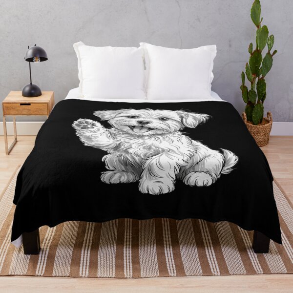 Item preview, Cavachon Dog Raising Paw designed and sold by PeteHomenick.