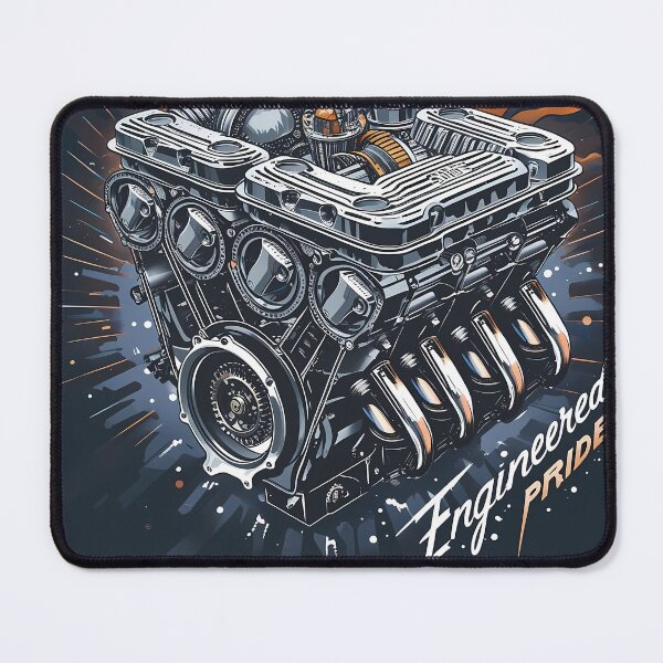 Item preview, Mechanic Birthday Gift | Gift for Car Guy Dad | Vintage V8 Engine Blueprint designed and sold by LoliDesignShop.