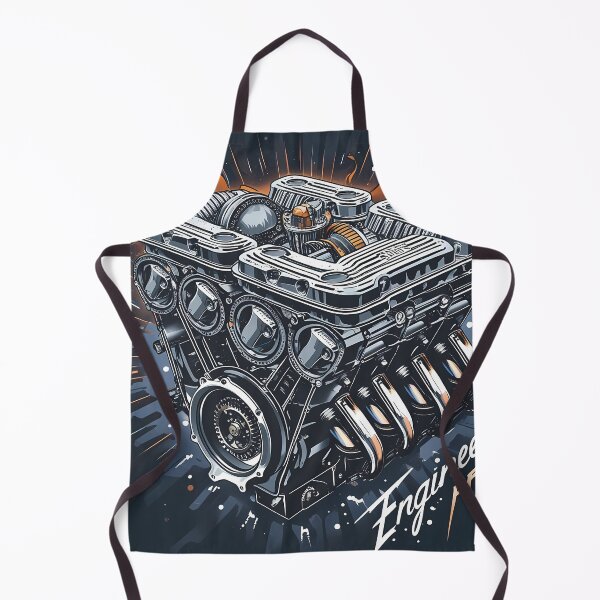 Item preview, Mechanic Birthday Gift | Gift for Car Guy Dad | Vintage V8 Engine Blueprint designed and sold by LoliDesignShop.