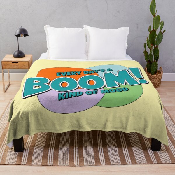 Item preview, High-Energy Retro Layout with Bold “BOOM!” and Positive Vibes designed and sold by SplashTastic.