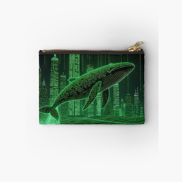 Item preview, Matrix Whale Big Data – Futuristic Digital Art by VektorVibe designed and sold by VektorVibe.