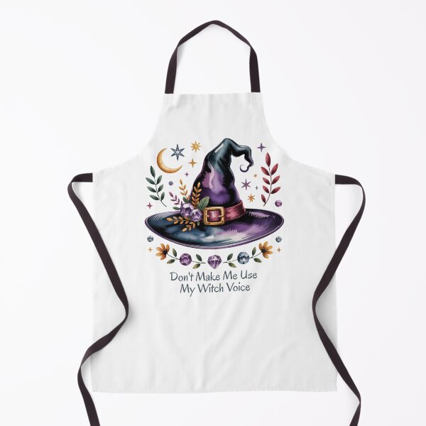Item preview, Don't Make Me Use My Witch Voice - Purple Witch Hat Art designed and sold by Random Candy Studio.