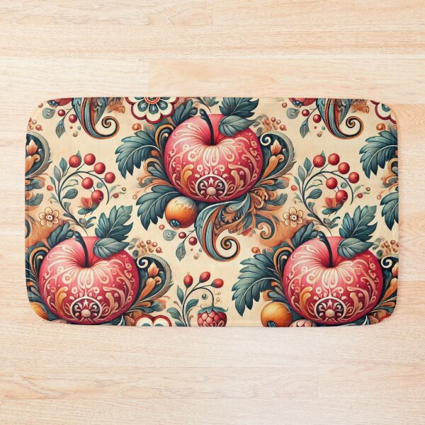 Item preview, Pumpkins, Thanksgiving Autumn, Fall Cornucopia Rosemaling style painting, designed and sold by TheTimeTaxi.