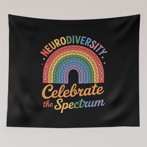 Item preview, Celebrate The Spectrum - Neurodiversity Rainbow Inclusion designed and sold by PeteHomenick.