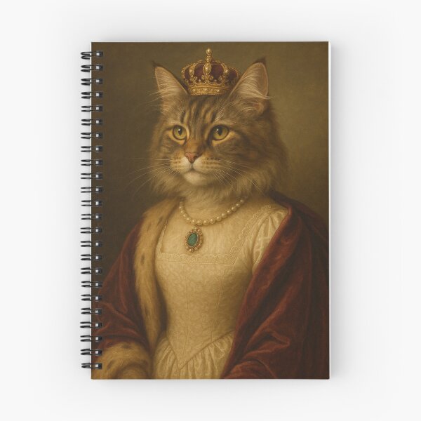 Item preview, Queen Cat – Majestic cat portrait in classic Renaissance style designed and sold by Bernd Friese.