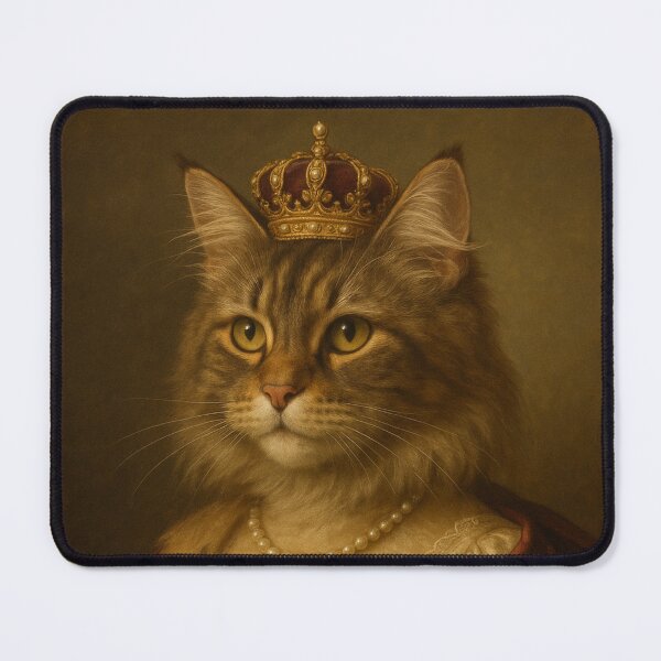 Item preview, Queen Cat – Majestic cat portrait in classic Renaissance style designed and sold by Bernd Friese.