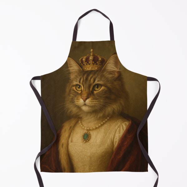 Item preview, Queen Cat – Majestic cat portrait in classic Renaissance style designed and sold by Bernd Friese.