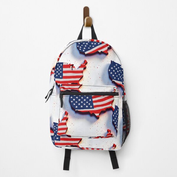 Item preview, Red White and Blue USA Map designed and sold by BDLdesigns.