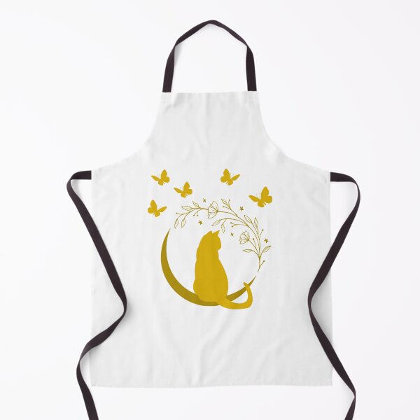 Item preview, Mystical cat on moon with butterflies design designed and sold by Radixbarny.