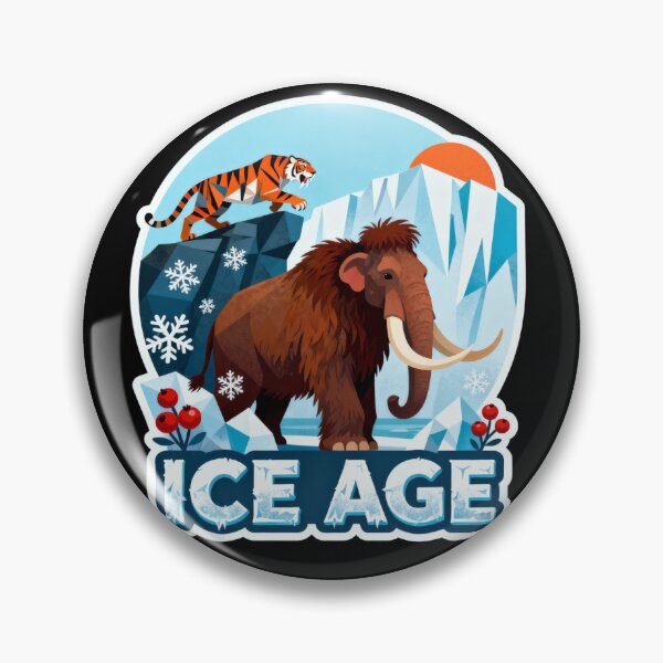 Item preview, Ice Age Adventure: Mammoth & Tiger Winter Art designed and sold by shrouk basha.