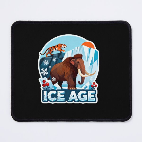 Item preview, Ice Age Adventure: Mammoth & Tiger Winter Art designed and sold by shrouk basha.