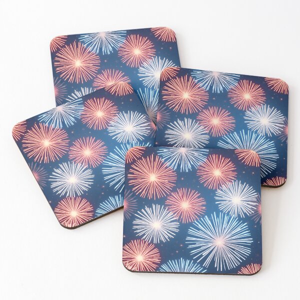 Item preview, Beautiful Colorful  Fireworks Seamless Pattern designed and sold by BDLdesigns.