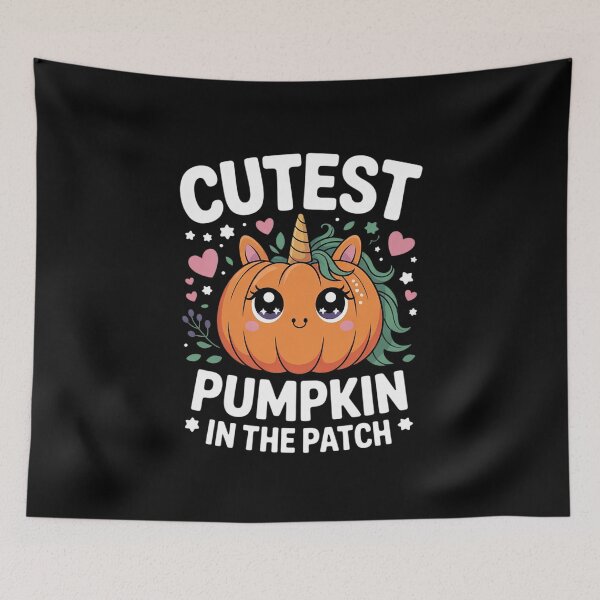 Item preview, Cutest Pumpkin In The Patch Halloween Girls Kids Unicorn  designed and sold by NeomiStoreSS.