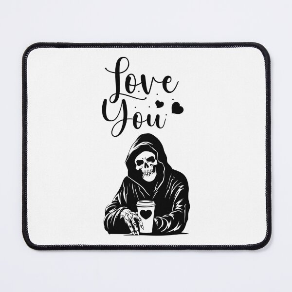 Item preview, "Love you, always and forever", Gothic Halloween Romance Print designed and sold by StillOdd.