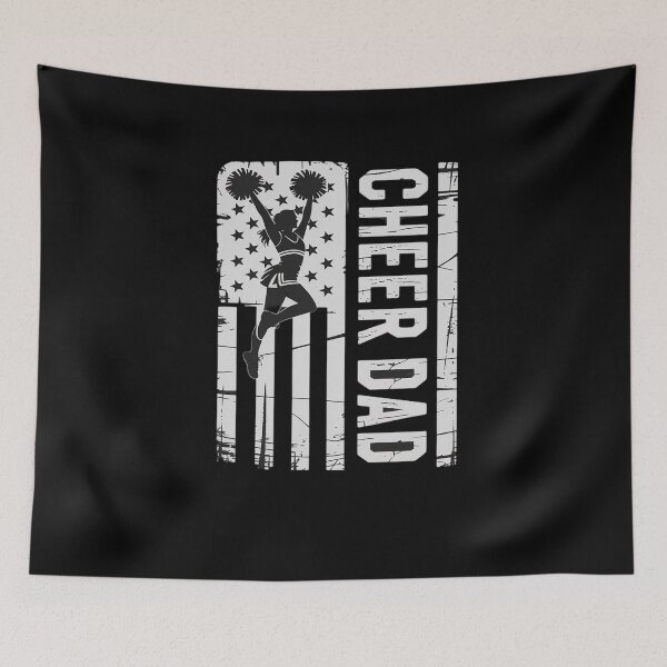 Item preview, Cheer Dad Cheerleading American Flag Fathers Day Cheerleader designed and sold by HaileyRobel.