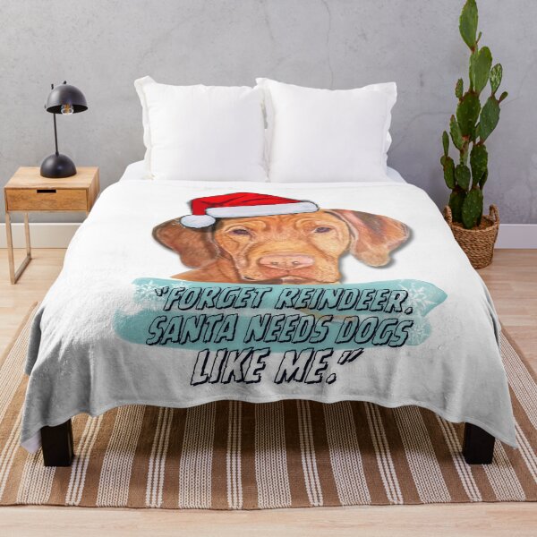 Item preview, Funny Vizsla Christmas Art - Cute Realistic Dog Painting with Quote designed and sold by artlasak.