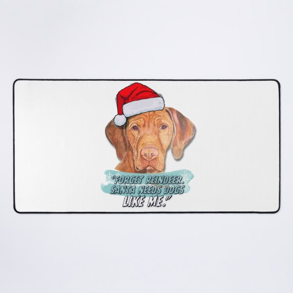 Item preview, Funny Vizsla Christmas Art - Cute Realistic Dog Painting with Quote designed and sold by artlasak.