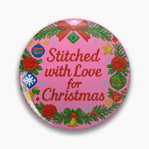 Item preview, Stitched with Love for Christmas – Romanian Folk Embroidery Wreath Design designed and sold by Maximilianos.