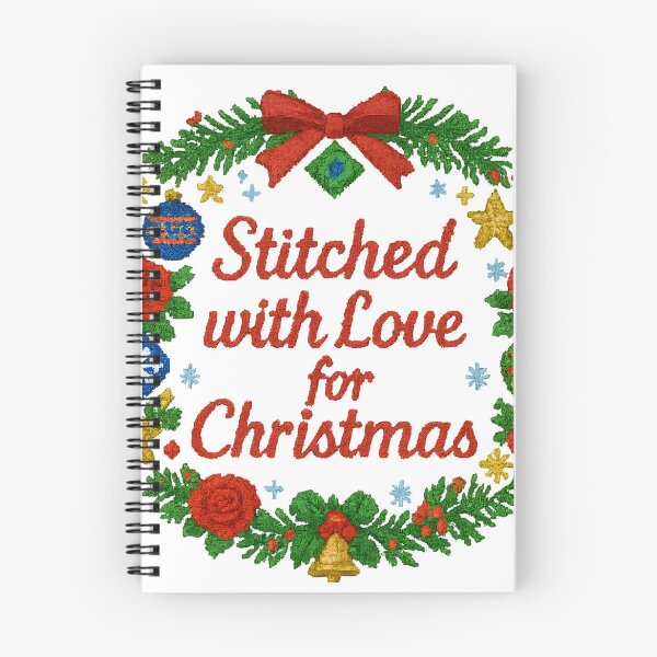 Item preview, Stitched with Love for Christmas – Romanian Folk Embroidery Wreath Design designed and sold by Maximilianos.