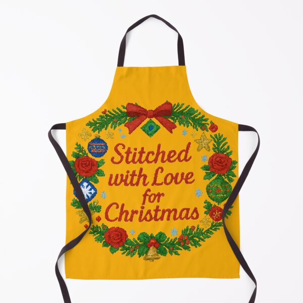 Item preview, Stitched with Love for Christmas – Romanian Folk Embroidery Wreath Design designed and sold by Maximilianos.