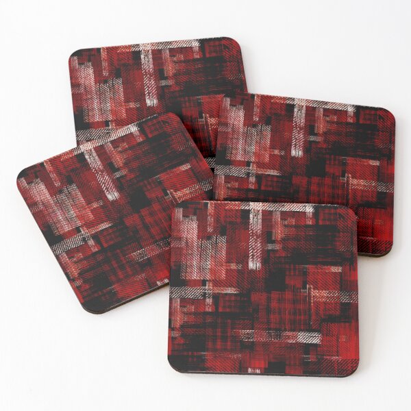Item preview, Red, black, and white abstract grunge pattern. designed and sold by marinaklykva.