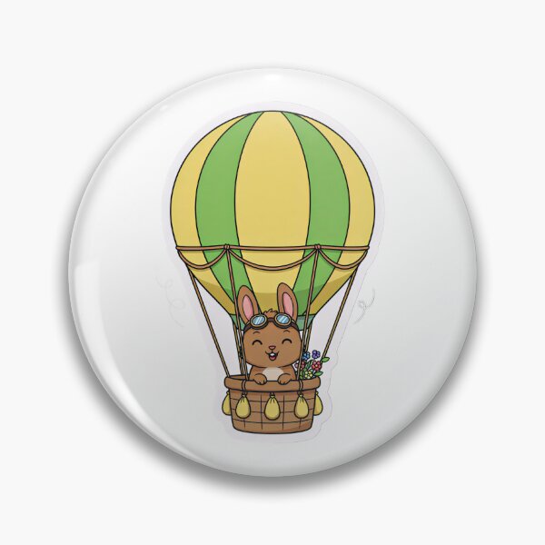Item preview, Adventurous Bunny in Hot Air Balloon | Cute Pilot designed and sold by XM STOREZ .