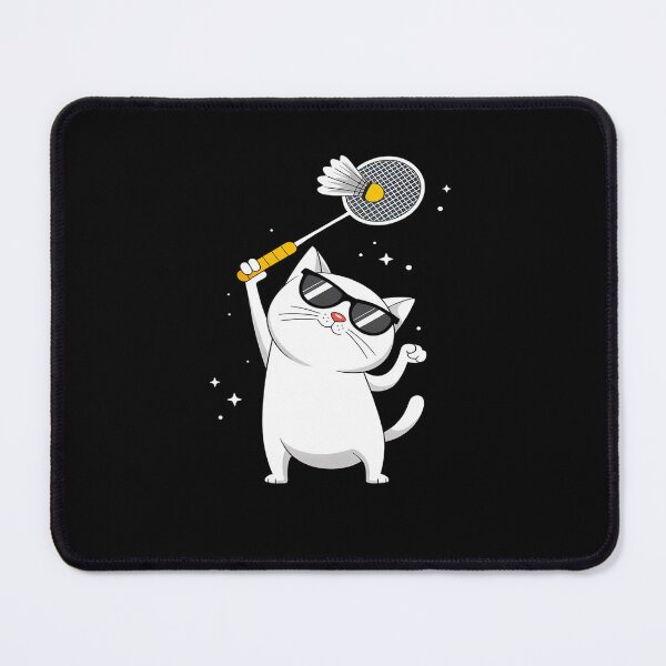 Item preview, Cat Playing Badminton Shuttlecock Player Lover Coach designed and sold by AmparoBoyle.
