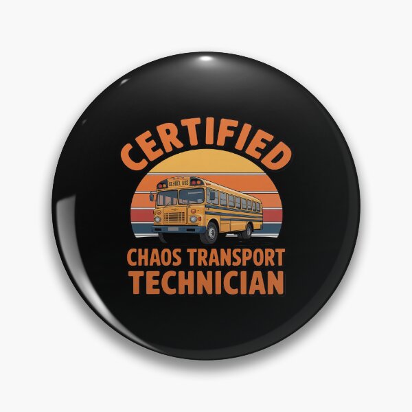 Artikelvorschau, Chaos Transport Technician Funny School Bus Driver entworfen und verkauft von Idarmotar.