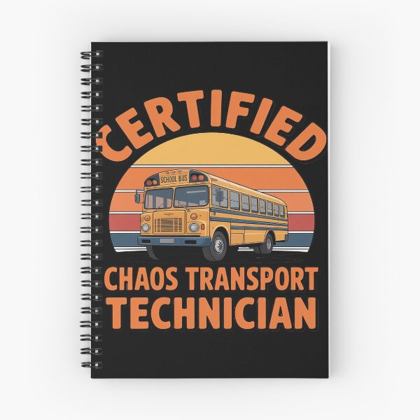 Item preview, Chaos Transport Technician Funny School Bus Driver designed and sold by Idarmotar.
