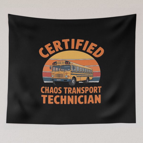 Item preview, Chaos Transport Technician Funny School Bus Driver designed and sold by Idarmotar.