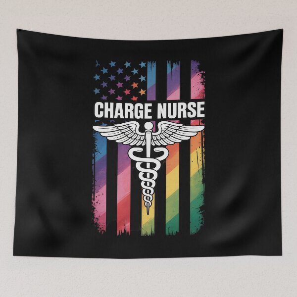 Item preview, Charge Nurse US Flag Charge Nursing designed and sold by Idarmotar.