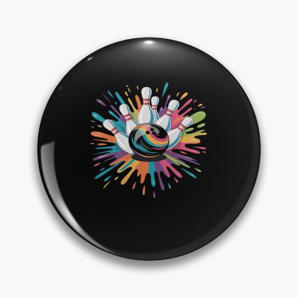 Item preview, Bowling Game Day Bowling Cute Colorsplash Ball designed and sold by DrewLeuschke.