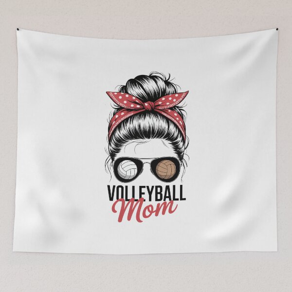 Item preview, Volleyball Mom Bleached Messy Bun Mothers Day Volleyball designed and sold by VENOM0RIOT.
