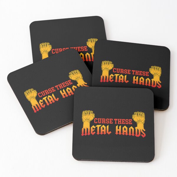 Item preview, Curse These Metal Hands — Heavy Riff Humor designed and sold by GeraldineRu.